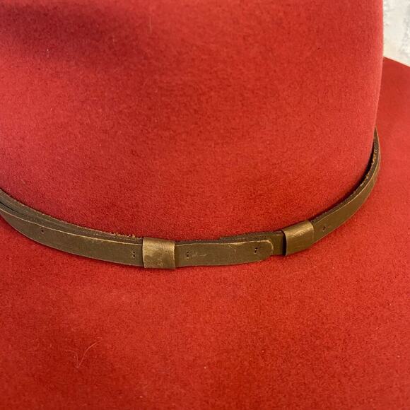 GOORIN BROS Wool Fedora/Cowgirl Hat WPL5923 Women's Small Red Southern Western - Picture 3 of 9